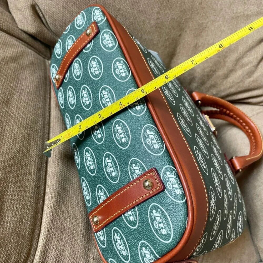 NFL NEW YORK JETS FOOTBALL‎ DOONEY & BOURKE SATCHEL CROSSBODY BAG FAN / TAILGATE